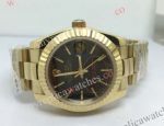 Replica Rolex Black Face Gold Case Watch 31mm_th.jpg